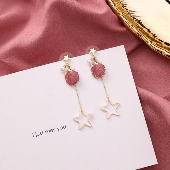 Cute Nation Jewelry - NEW SUNSET Cute Shell Star Handmade Earrings 5